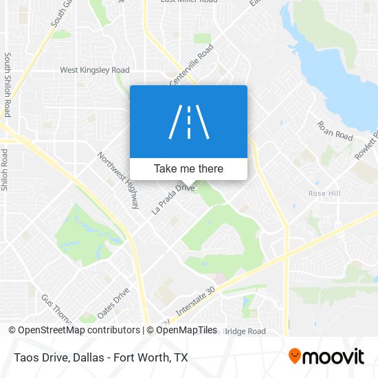 Taos Drive map