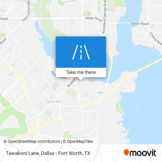 Tawakoni Lane map