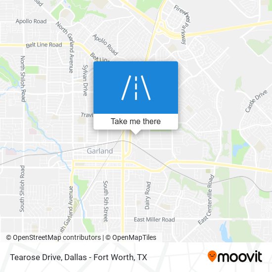 Tearose Drive map