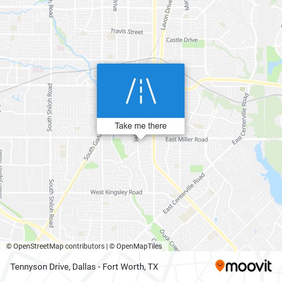 Tennyson Drive map