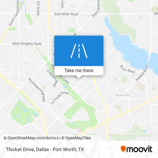 Thicket Drive map