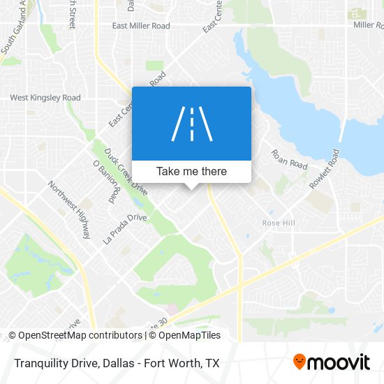 Tranquility Drive map