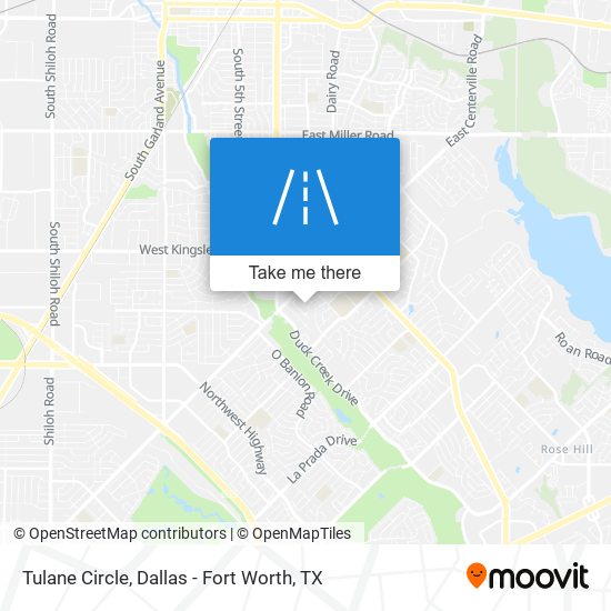 Tulane Circle map