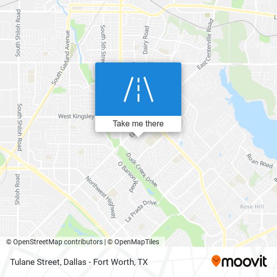 Tulane Street map