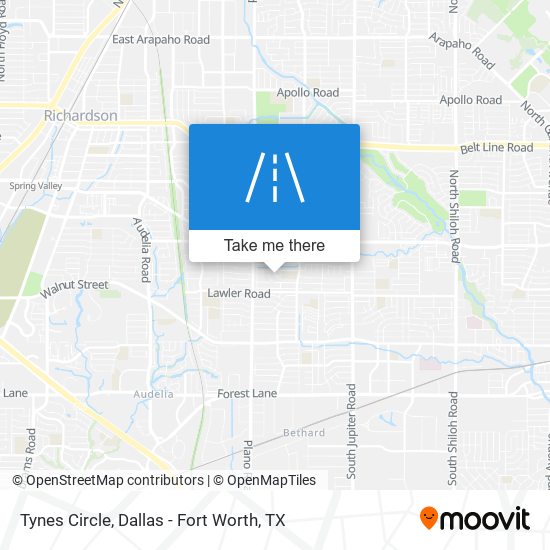 Tynes Circle map