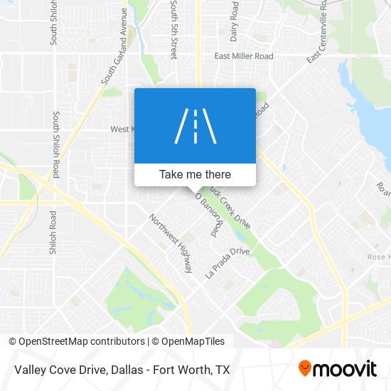Valley Cove Drive map