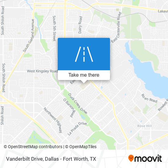 Vanderbilt Drive map