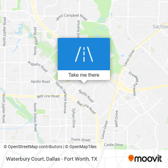 Waterbury Court map