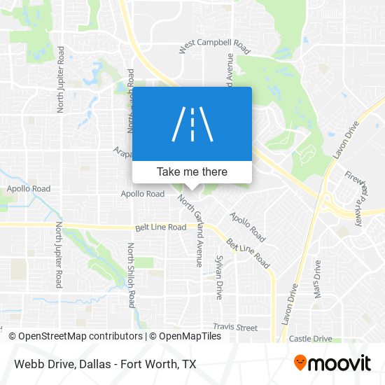 Mapa de Webb Drive