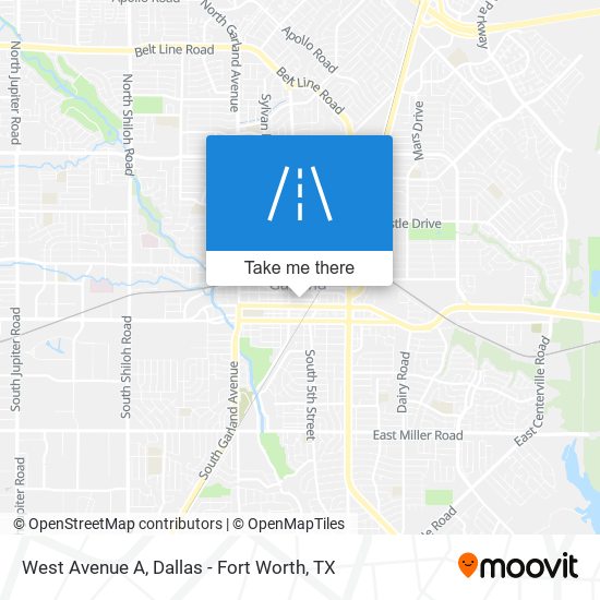 Mapa de West Avenue A