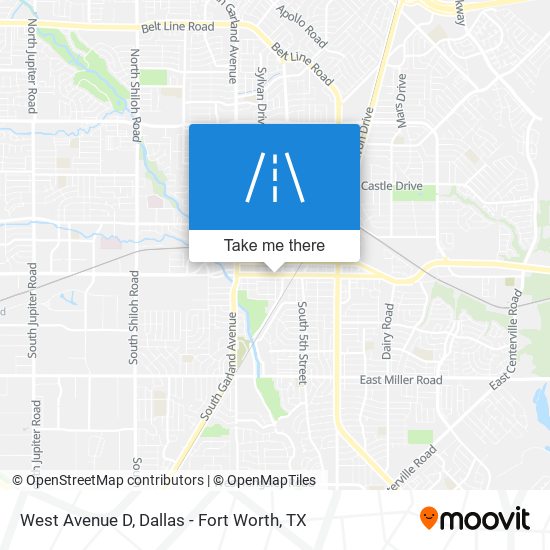 Mapa de West Avenue D