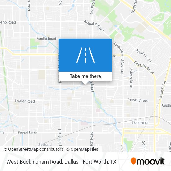 West Buckingham Road map