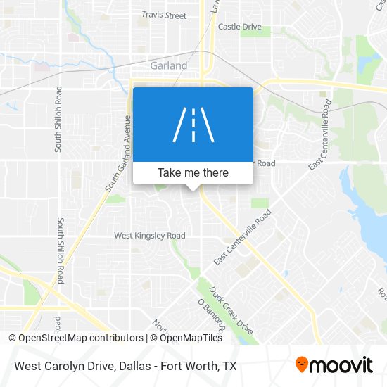 West Carolyn Drive map