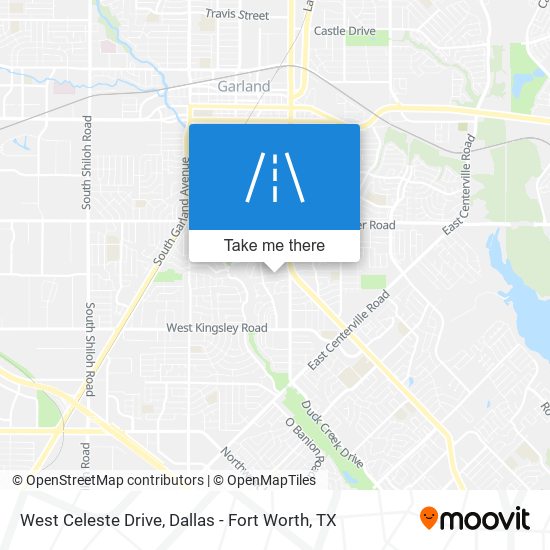 West Celeste Drive map