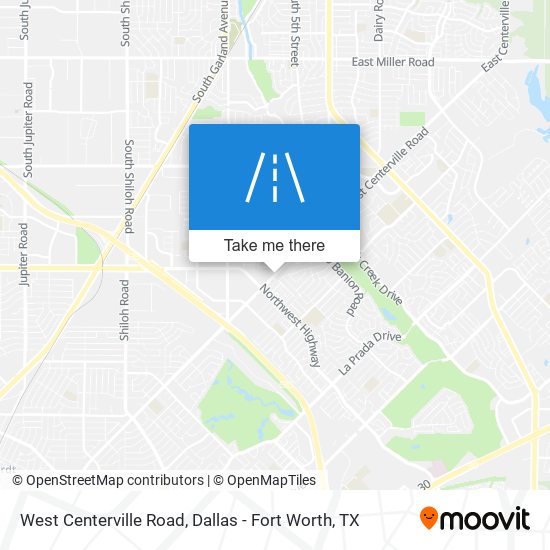 West Centerville Road map