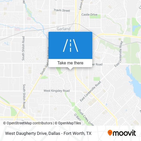 West Daugherty Drive map