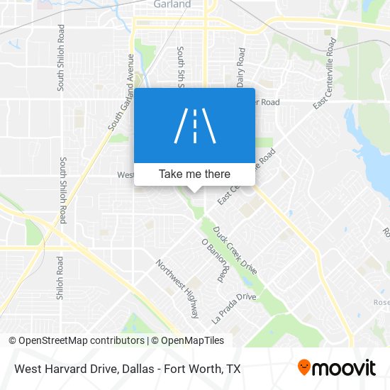 West Harvard Drive map
