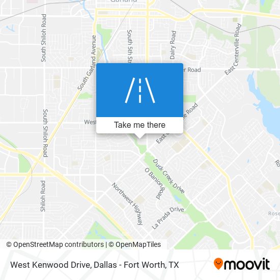 Mapa de West Kenwood Drive
