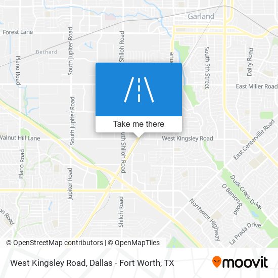 West Kingsley Road map