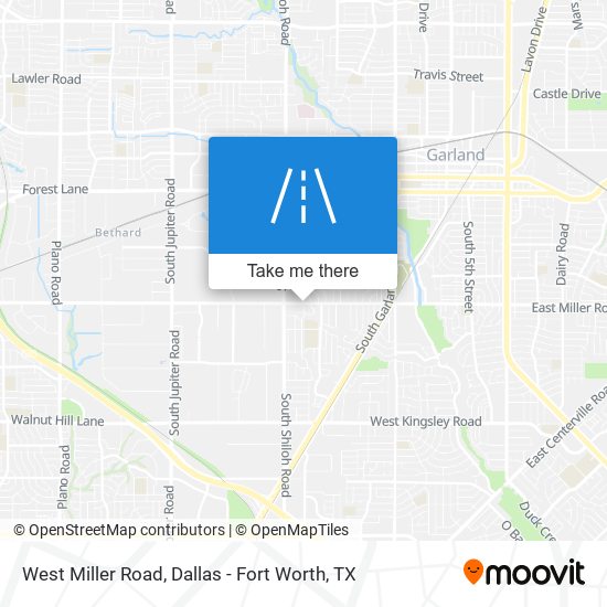 West Miller Road map