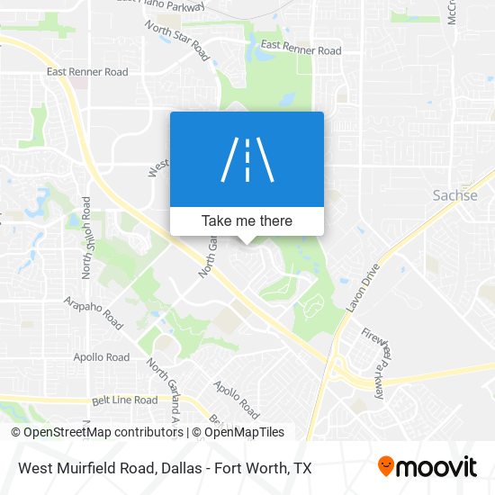 West Muirfield Road map