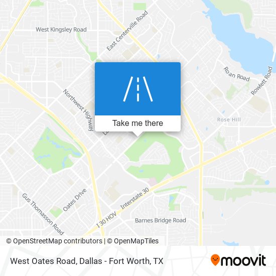 Mapa de West Oates Road