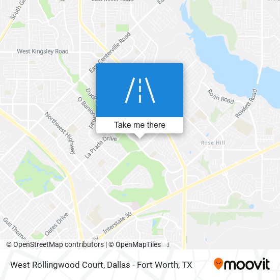 Mapa de West Rollingwood Court