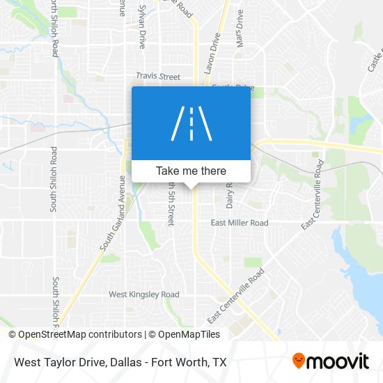 West Taylor Drive map