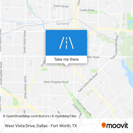 West Vista Drive map