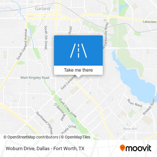 Woburn Drive map