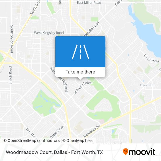 Mapa de Woodmeadow Court