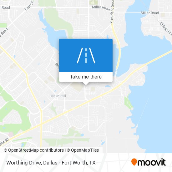 Worthing Drive map