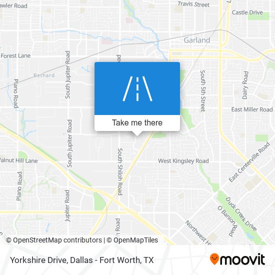 Yorkshire Drive map