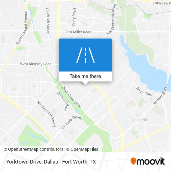 Mapa de Yorktown Drive