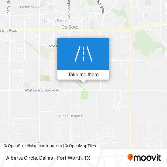 Alberta Circle map