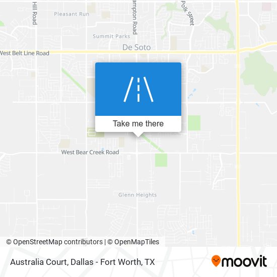 Mapa de Australia Court