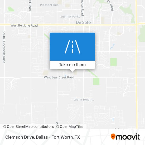 Clemson Drive map