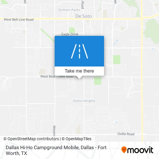 Mapa de Dallas Hi-Ho Campground Mobile