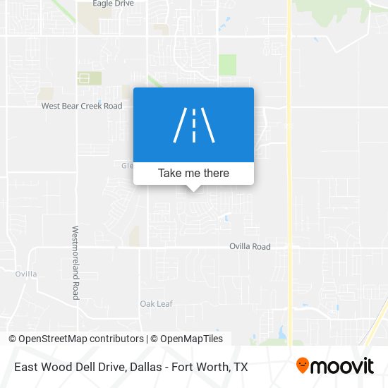 East Wood Dell Drive map