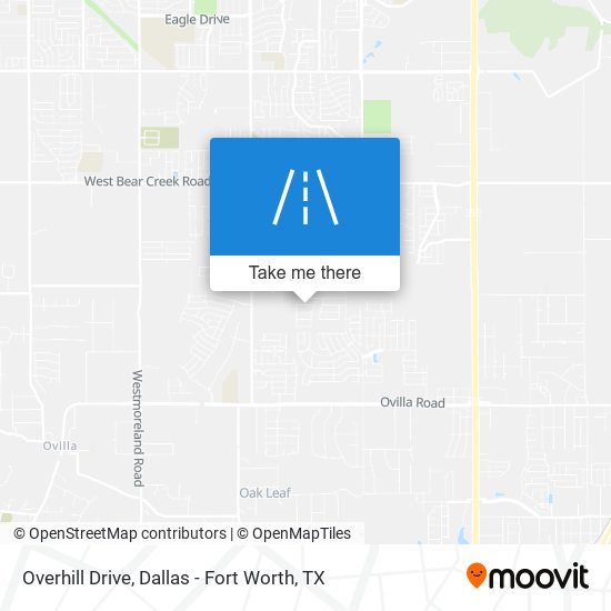 Overhill Drive map