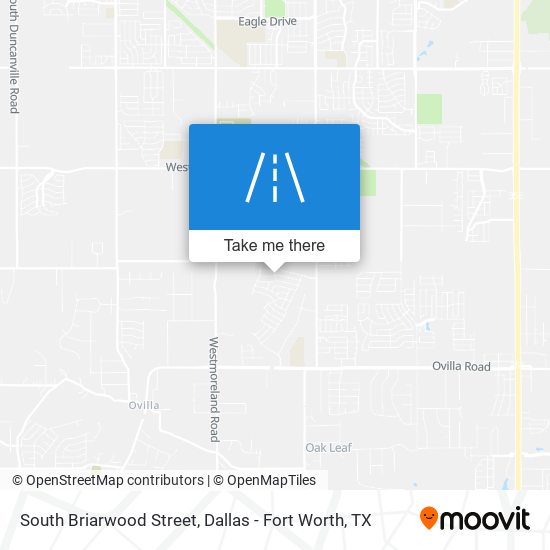South Briarwood Street map