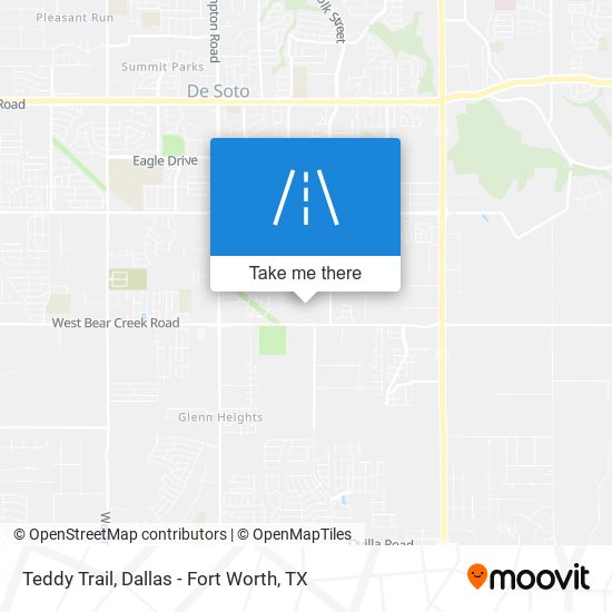 Teddy Trail map