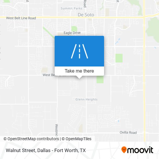 Walnut Street map