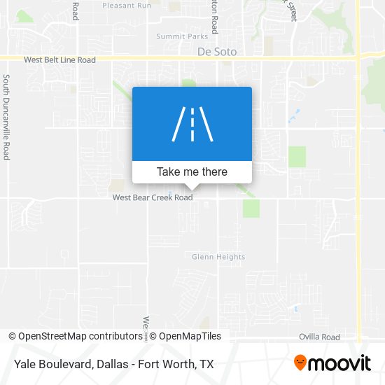 Yale Boulevard map
