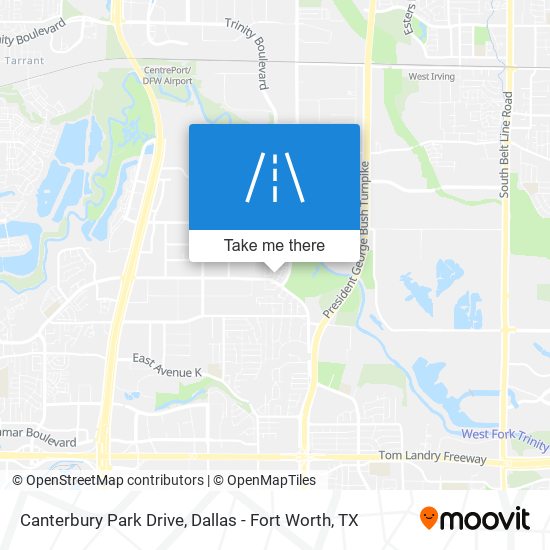 Mapa de Canterbury Park Drive