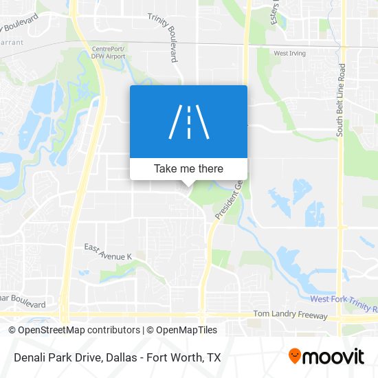 Denali Park Drive map