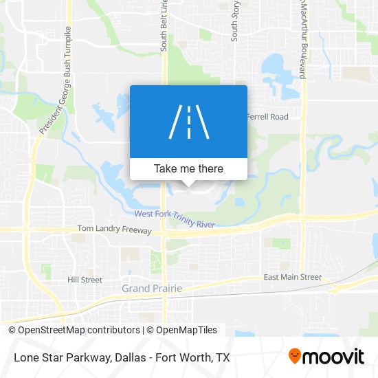 Mapa de Lone Star Parkway