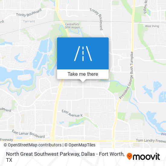 North Great Southwest Parkway map