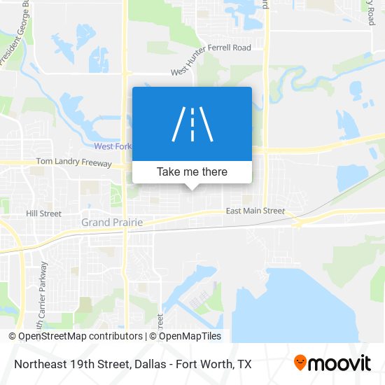 Northeast 19th Street map