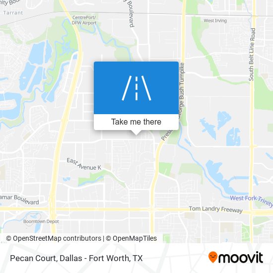Pecan Court map